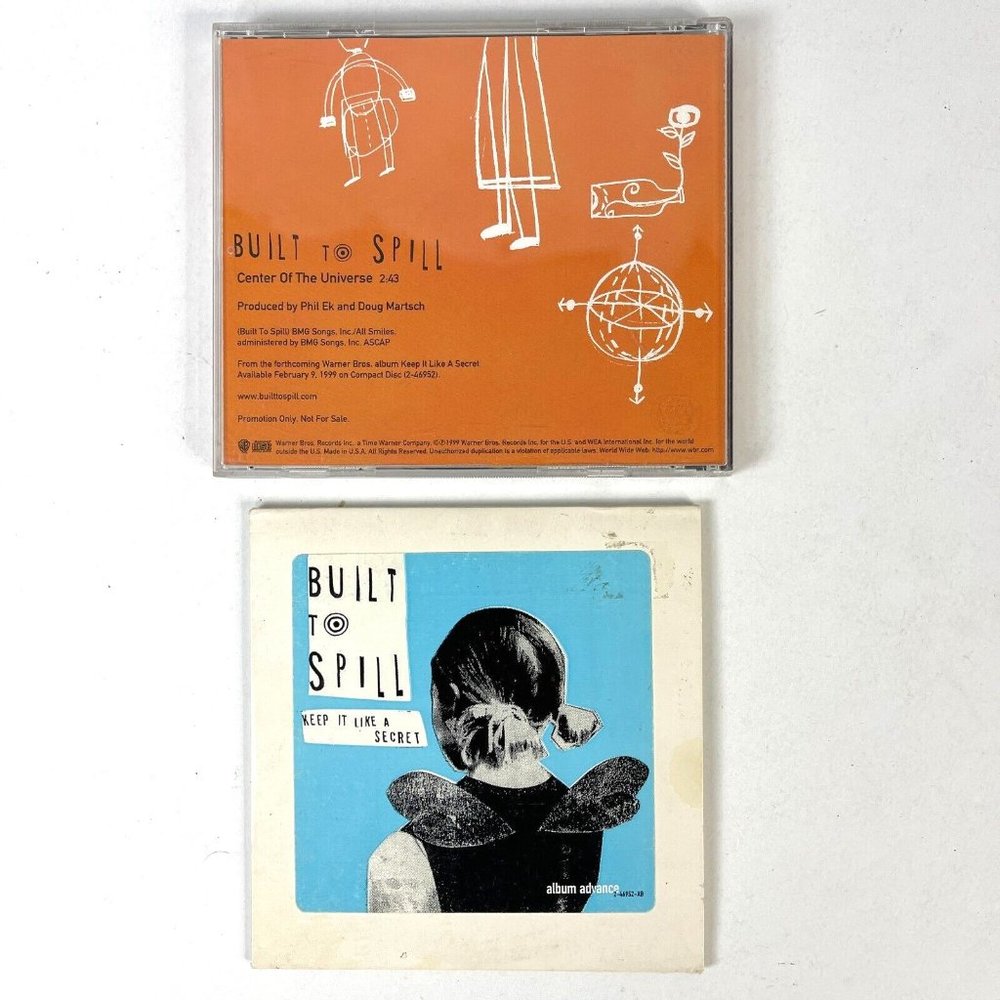 Built To Spill 2 Promo CD Lot Keep It Like A Secret + Center Universe Sngl 1998 - Picture 2 of 3